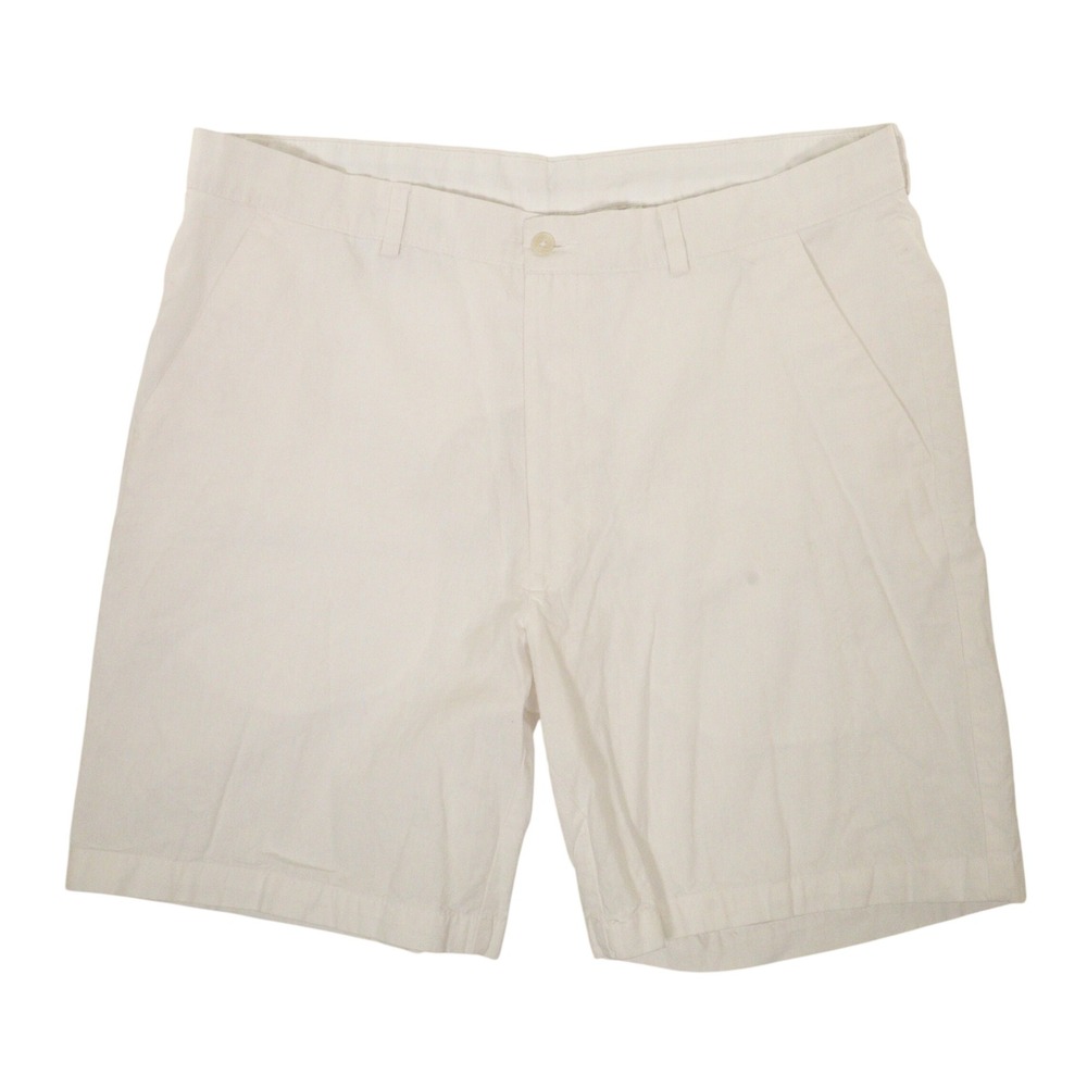 Stafford Shorts Regular Fit Linen Blend White‎ Chino Men 38x8
